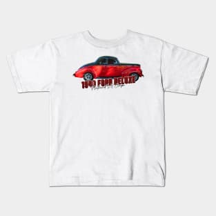 1940 Ford Deluxe Flathead V8 Coupe Kids T-Shirt